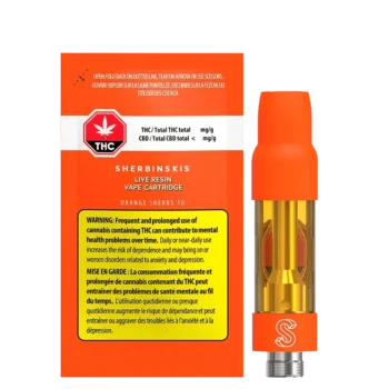 Orange Sherbs Live Resin Vape Cartridge